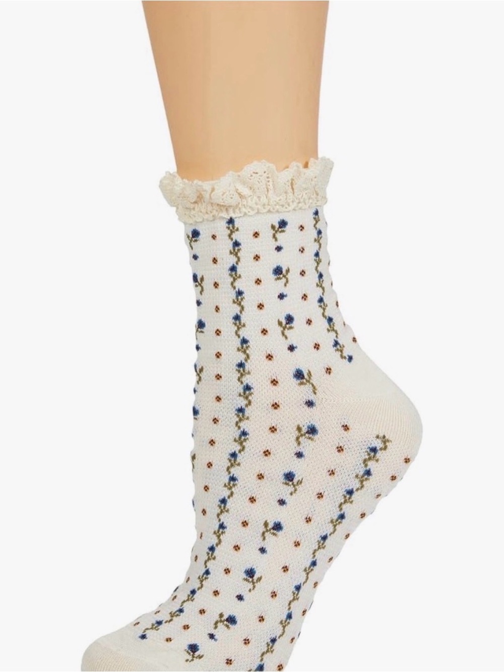 Free People Rosebud Waffle Knit Ankle Socks - NWT